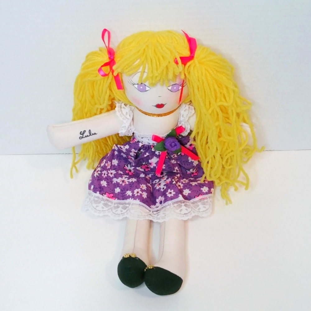 Beautiful Lulu Rag Doll Plush Excellent